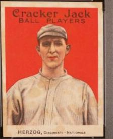 1914 E145 Cracker Jack Charles Herzog #85 card