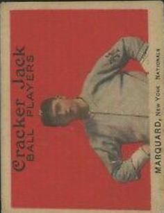 1914 E145 Cracker Jack Rube Marquard #43 card