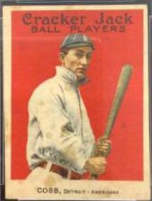 1915 E145 Cracker Jack Ty Cobb #30 card