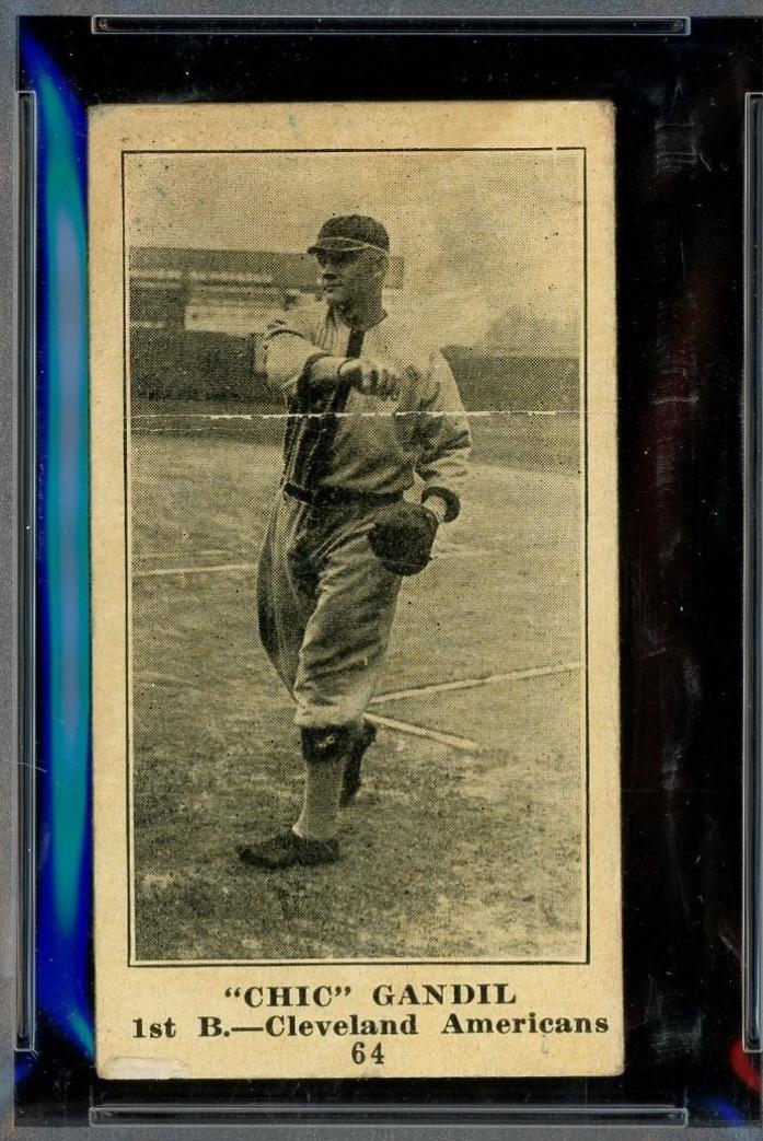1916 M101 4 Sporting News 'Chic' Gandil [Blank Back] #64 card