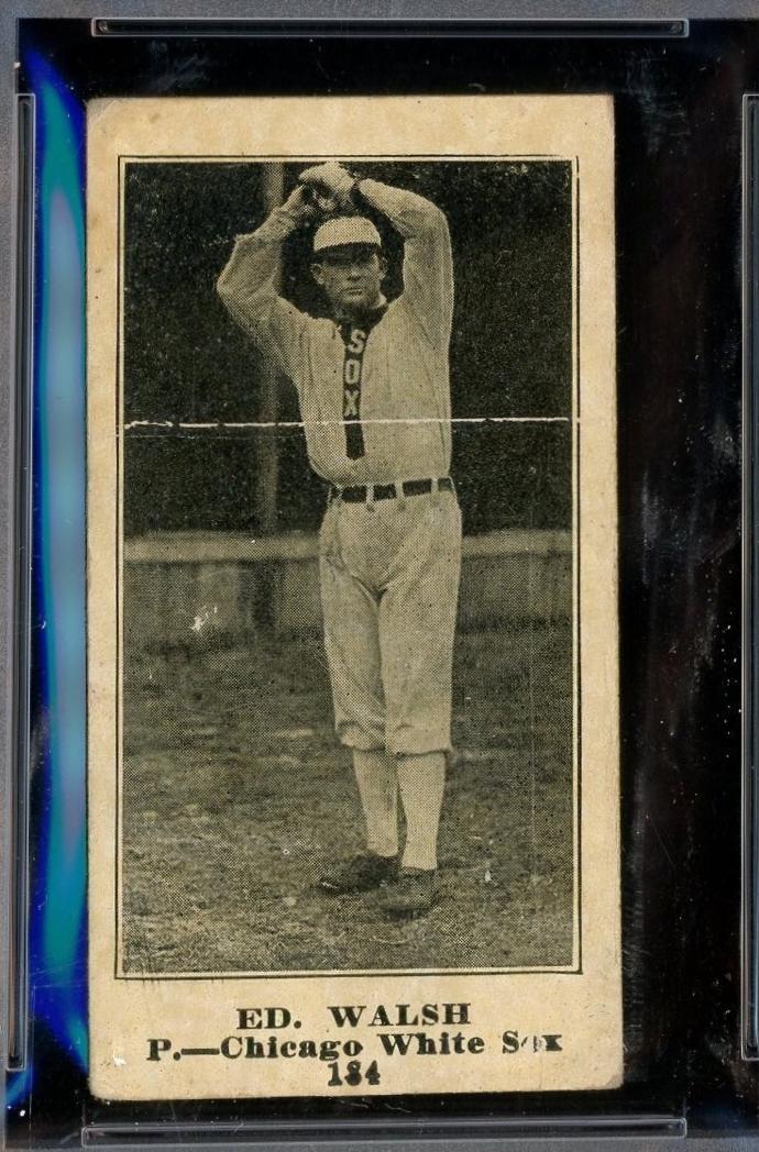 1916 M101 4 Sporting News Ed. Walsh [Blank Back] #184 card