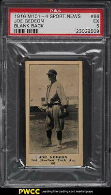 1916 M101 5 Sporting News Joe Gedeon [Blank Back] #66 card