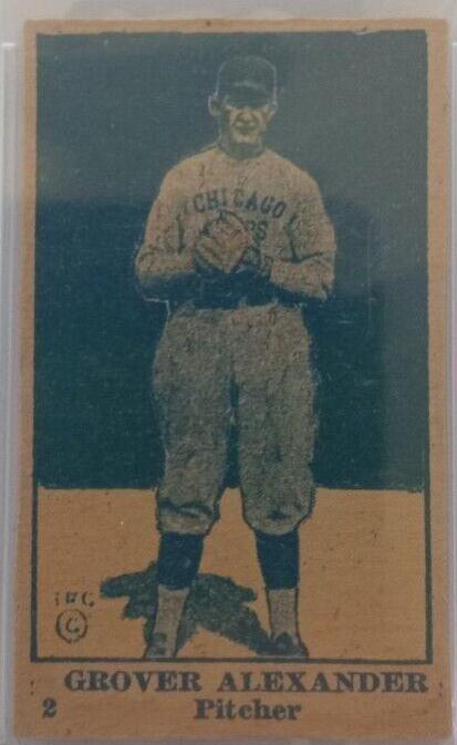 1920 W516 1 Grover Alexander [Hand Cut] #9 card