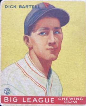 1933 R319 Goudey Dick Bartell #28 card