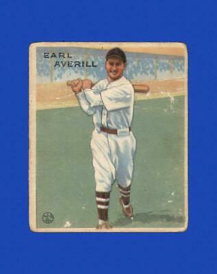 1933 R319 Goudey Earl Averill #194 card