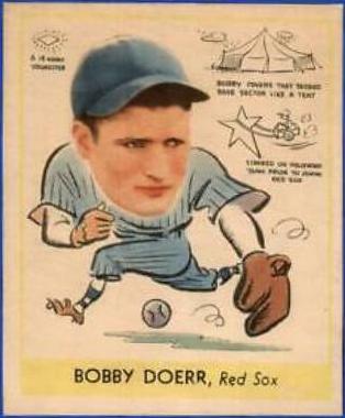 1938 R323 Goudey Heads-Up Bobby Doerr #282 card