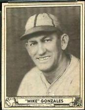 1940 Play Ball Mike Gonzales [Gonzalez] #115 card