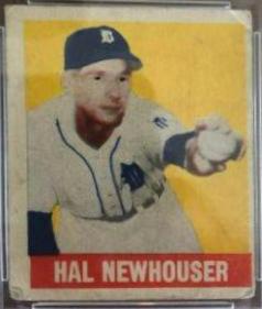 1948 Leaf Hal Newhouser #98 card