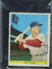 1949 Eureka Sportstamps Bob Adams #77 card