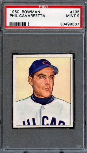 1950 Bowman Phil Cavarretta [Without Copyright] #195 card