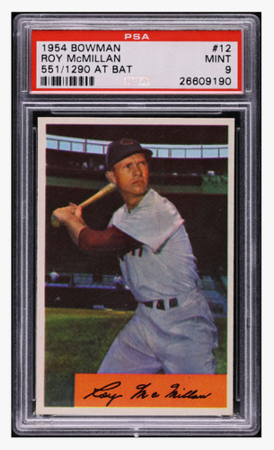1954 Bowman Roy McMillan [557/ 1296 at Bat] #12 card