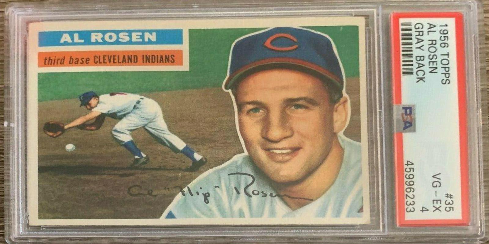 1956 Topps Al Rosen [Gray Back] #35 card
