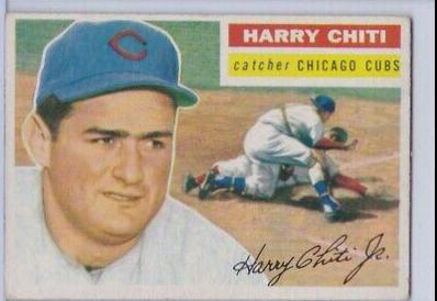 1956 Topps Harry Chiti [White Back] #179 card
