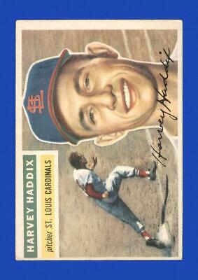 1956 Topps Harvey Haddix [White Back] #77 card