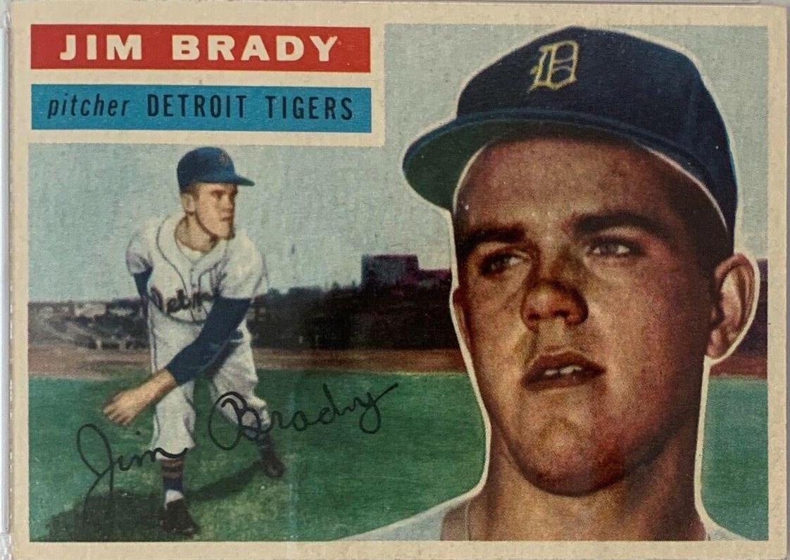 1956 Topps Jim Brady [Gray Back] #126 card