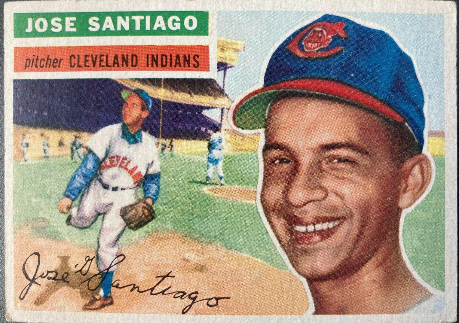 1956 Topps Jose Santiago [Gray Back] #59 card