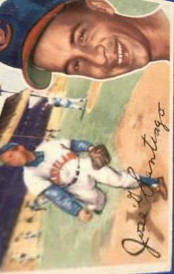 1956 Topps Jose Santiago [White Back] #59 card