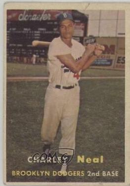 1957 Topps Charley Neal #242 card