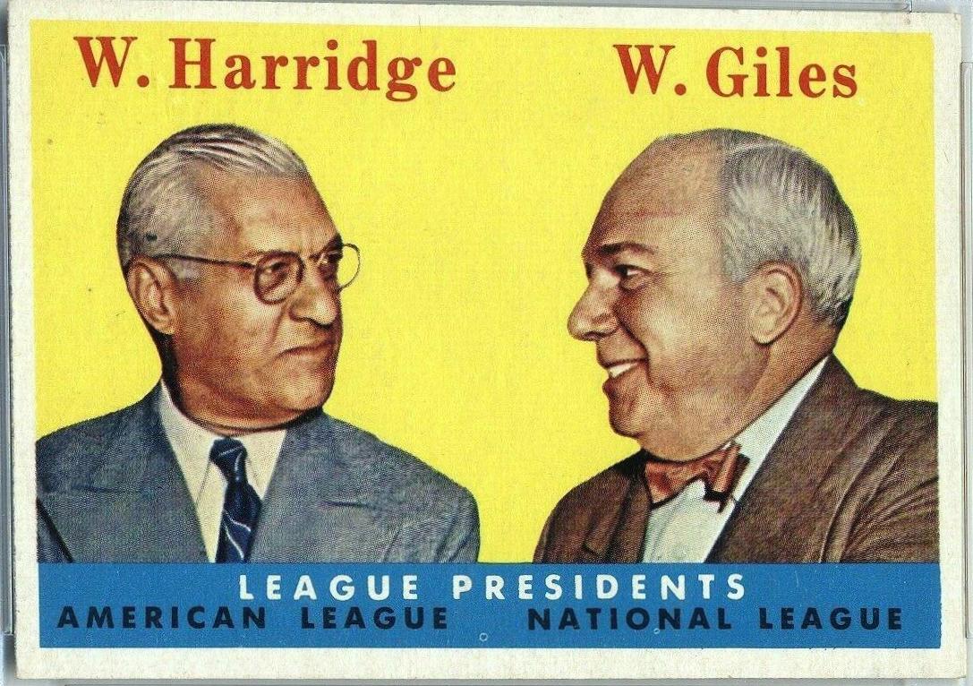 1958 Topps League Presidents #300 card