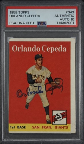 1958 Topps Orlando Cepeda #343 card