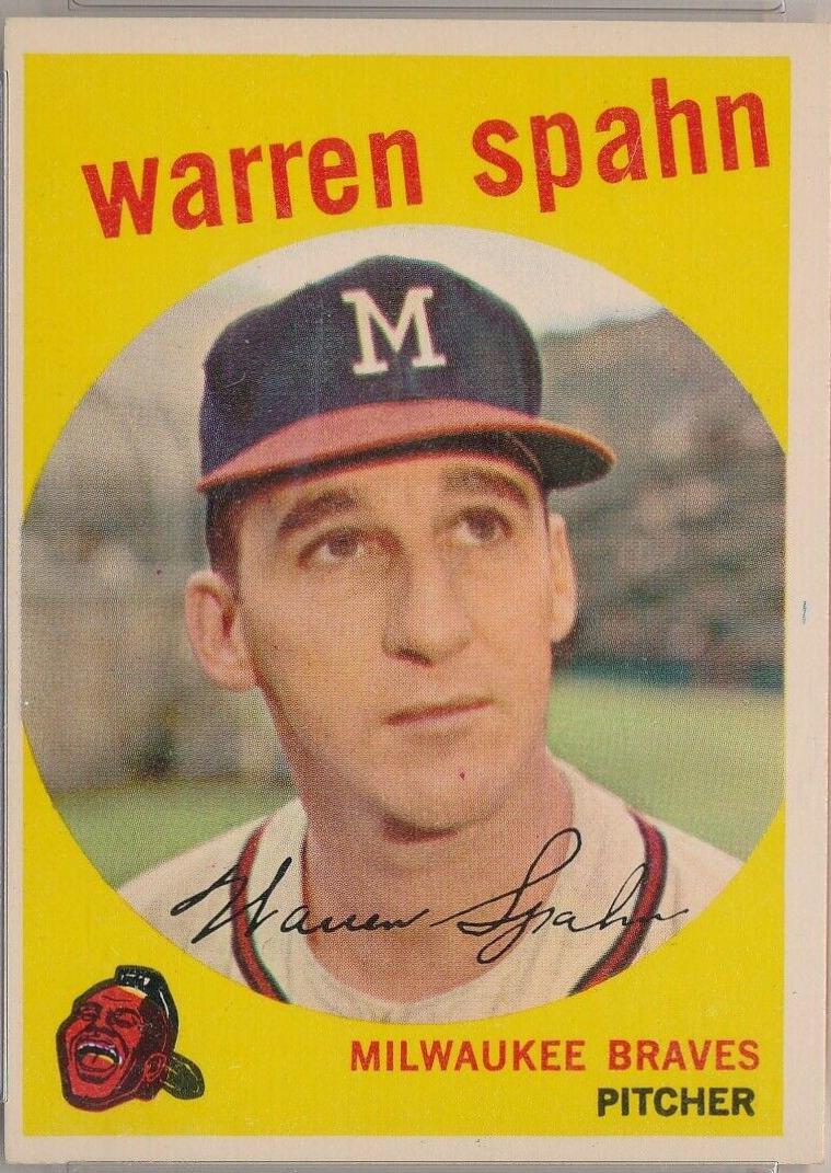 1959 Topps Warren Spahn [Born in 1931] #40 card