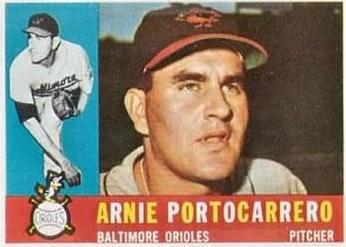 1960 Topps Arnie Portocarrero #254 card