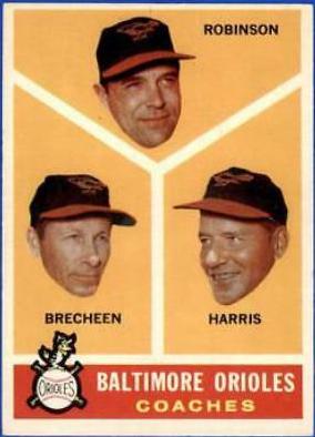 1960 Topps Baltimore Orioles [Coaches] #455 card