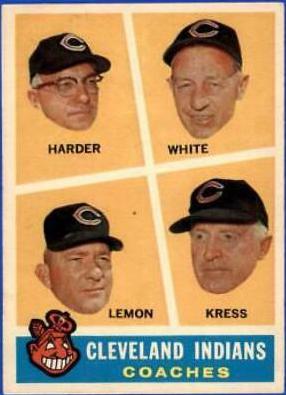 1960 Topps Cleveland Indians [Coaches] #460 card