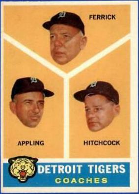 1960 Topps Detroit Tigers [Coaches] #461 card