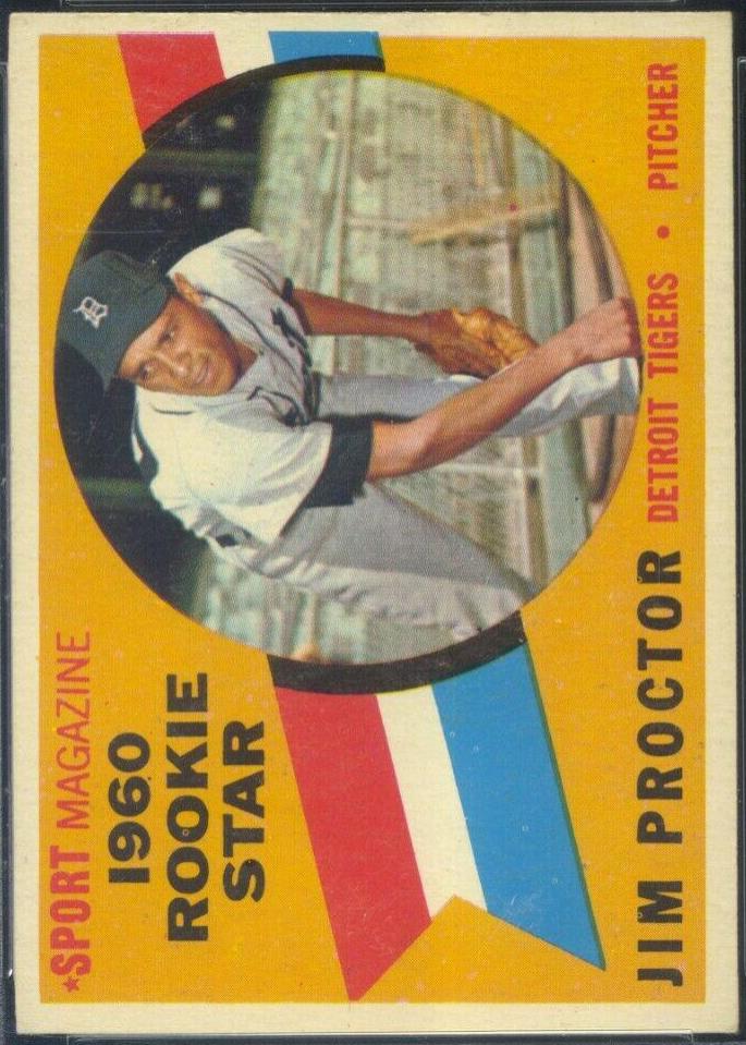 1960 Topps Jim Proctor [Rookie Star] #141 card