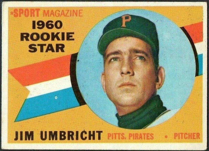 1960 Topps Jim Umbricht [Rookie Star] #145 card