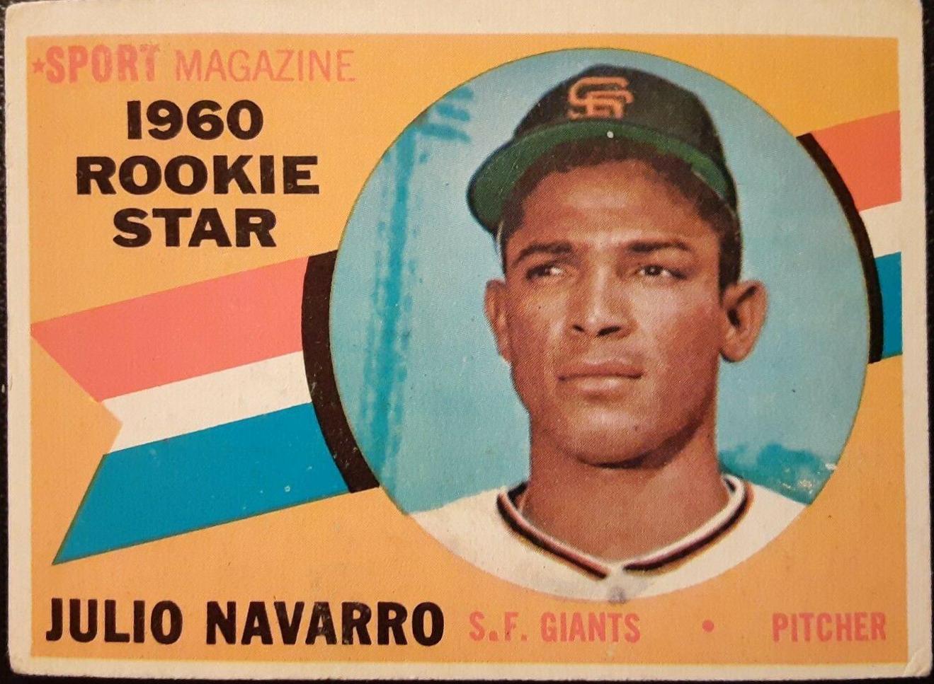 1960 Topps Julio Navarro [Rookie Star] #140 card