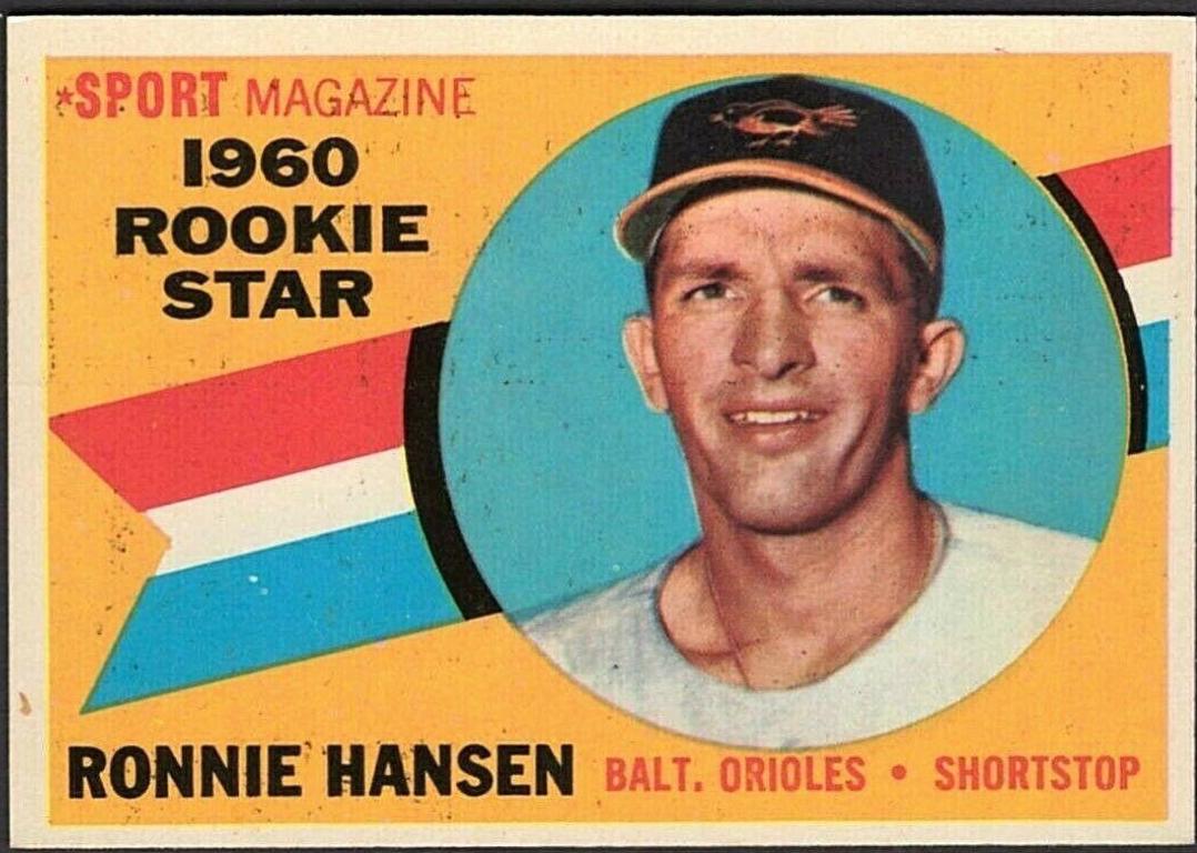 1960 Topps Ronnie Hansen [Rookie Star] #127 card