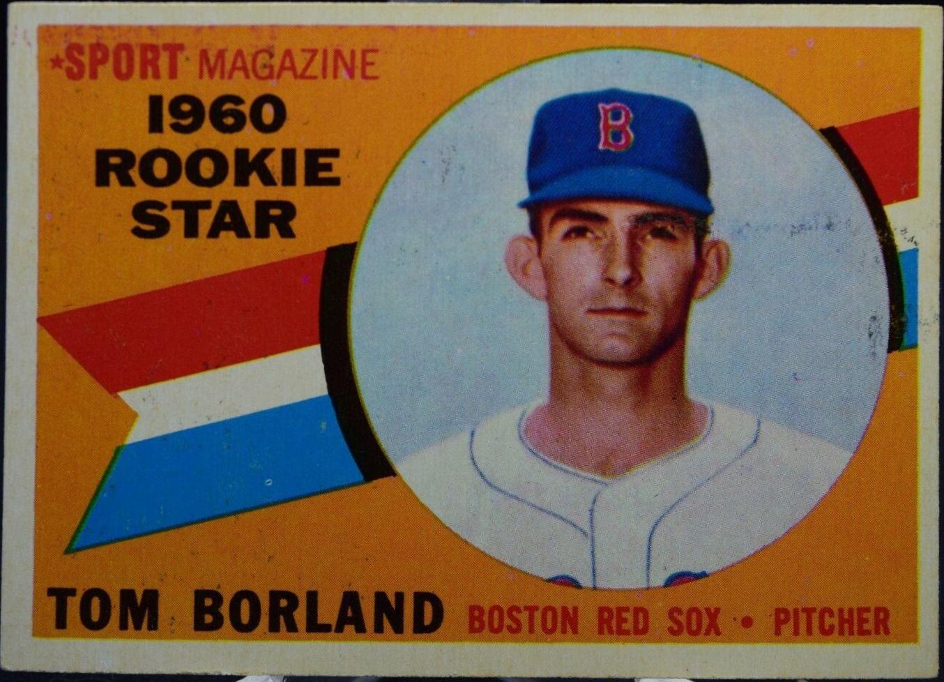 1960 Topps Tom Borland [Rookie Star] #117 card