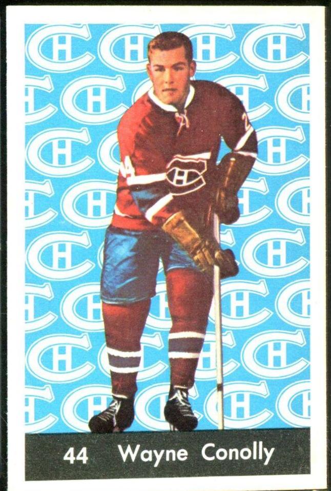 1961 Parkhurst Wayne Connelly [Misspelled Conolly] #44 card