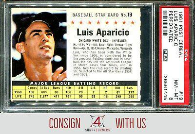 1961 Post Cereal Luis Aparicio [Perforated] #19 card