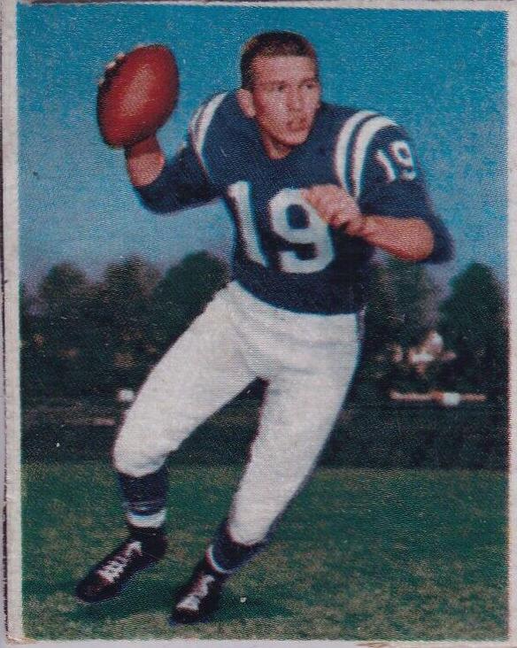 1962 Post Cereal Johnny Unitas #90 card