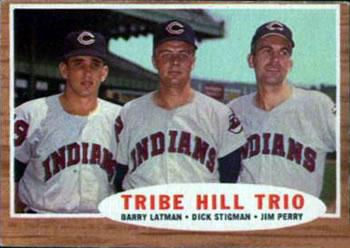 1962 Topps Barry Latman / Dick Stigman / Jim Perry #37 card