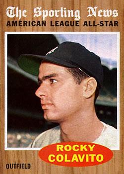 1962 Topps Rocky Colavito [All Star] #472 card