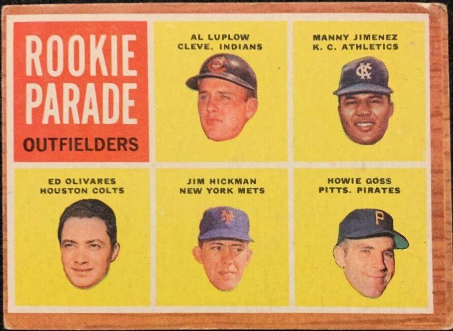 1962 Topps Rookie Parade [Outfielders] #598 card