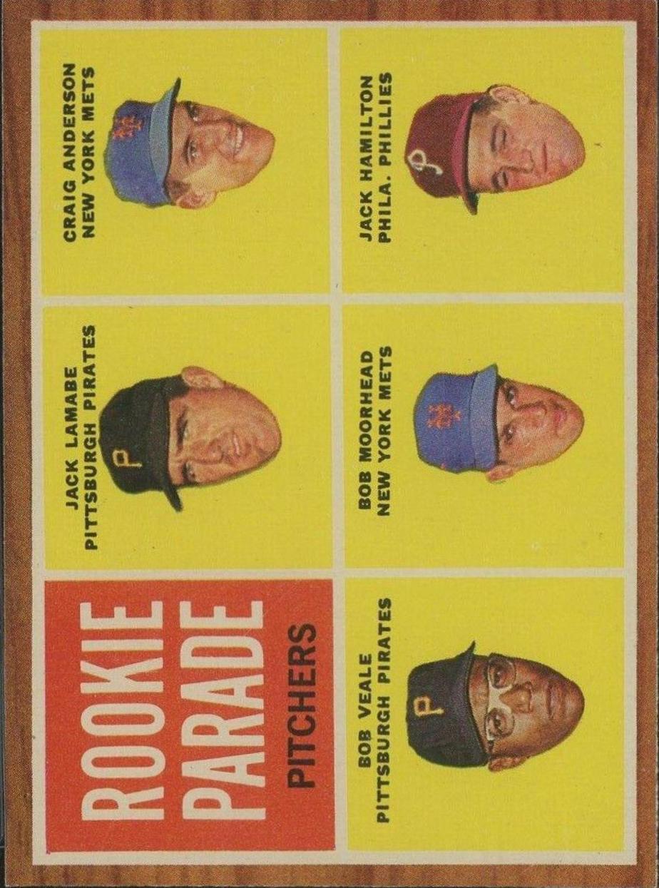 1962 Topps Rookie Parade [Pitchers] #593 card