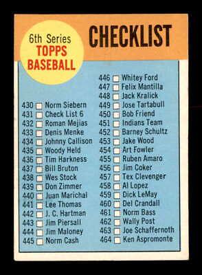 1963 Topps Checklist 430-506 [Checklist in White] #431 card