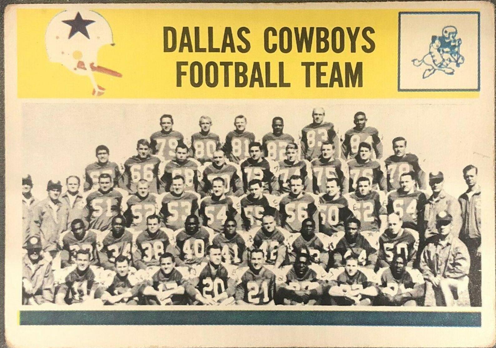 1964 Philadelphia Dallas Cowboys [Team] #55 card
