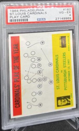 1964 Philadelphia St.Louis Cardinals [Play Card] #182 card