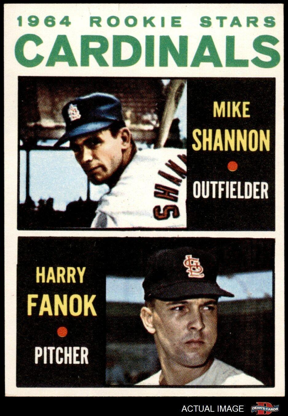 1964 Topps Mike Shannon / Harry Fanok #262 card