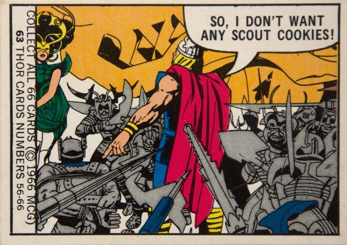 1966 Super Heroes Thor #63 card