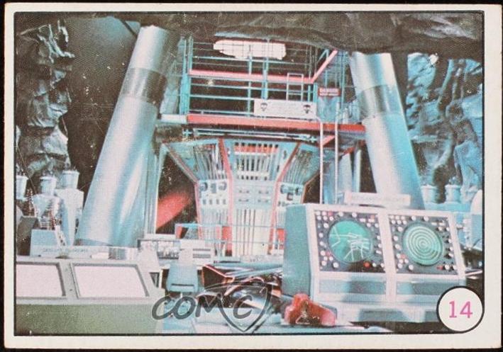 1966 Topps Batman Bat Laffs Batcave #14 card