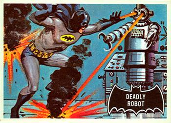 1966 Topps Batman Black Bat Deadly Robot #47 card