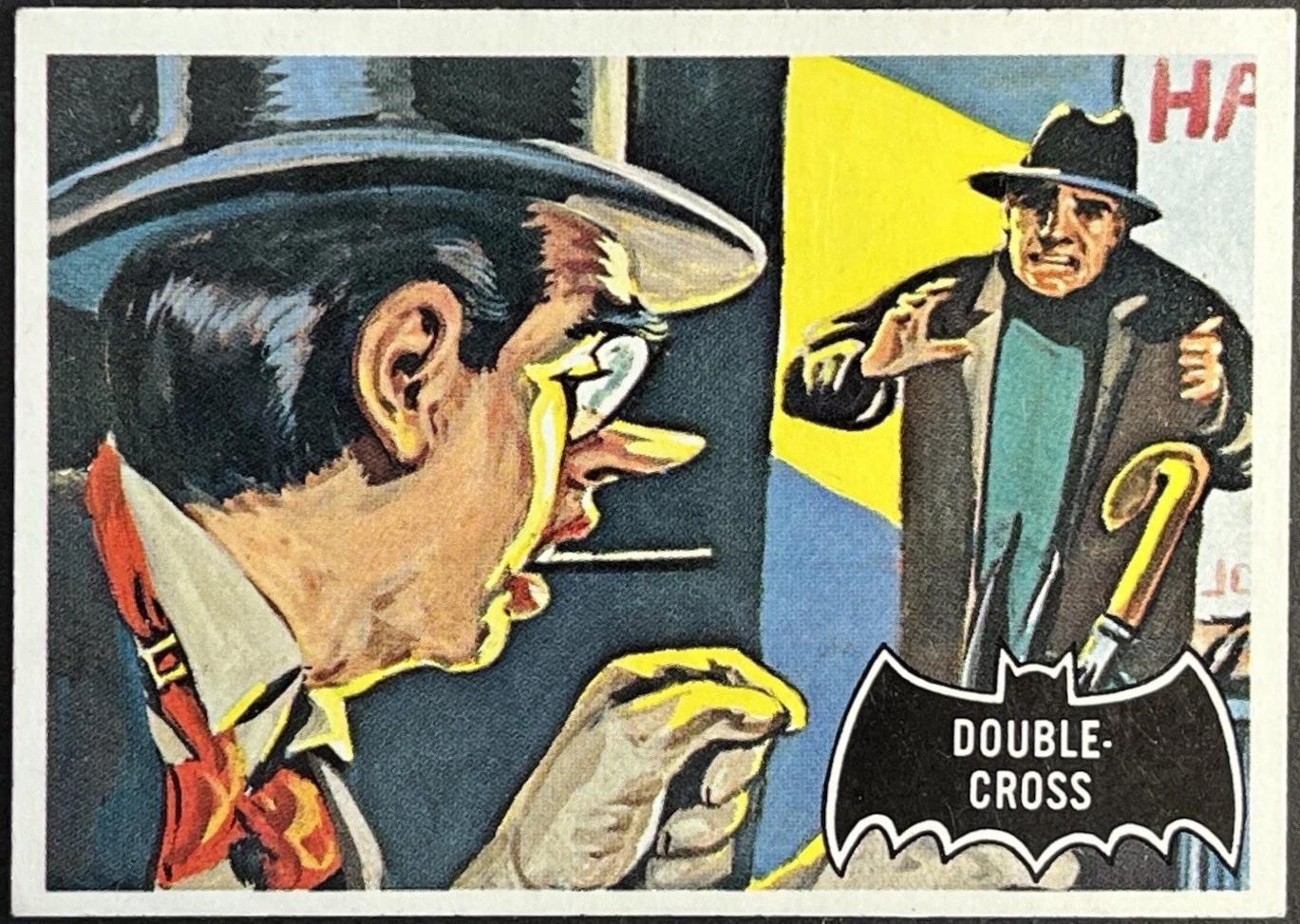 1966 Topps Batman Black Bat Double-cross #22 card