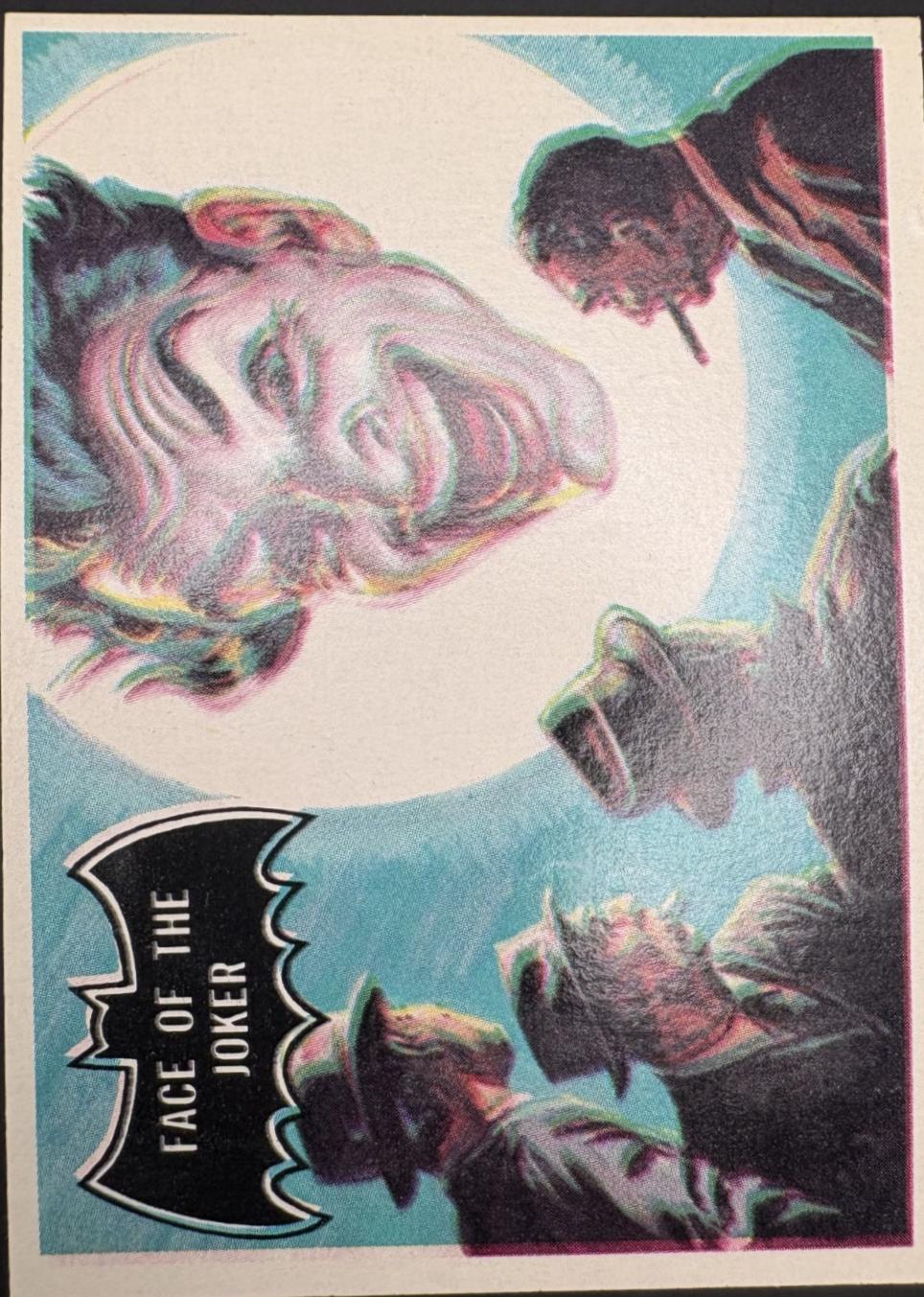 1966 Topps Batman Black Bat Face of the Joker #9 card
